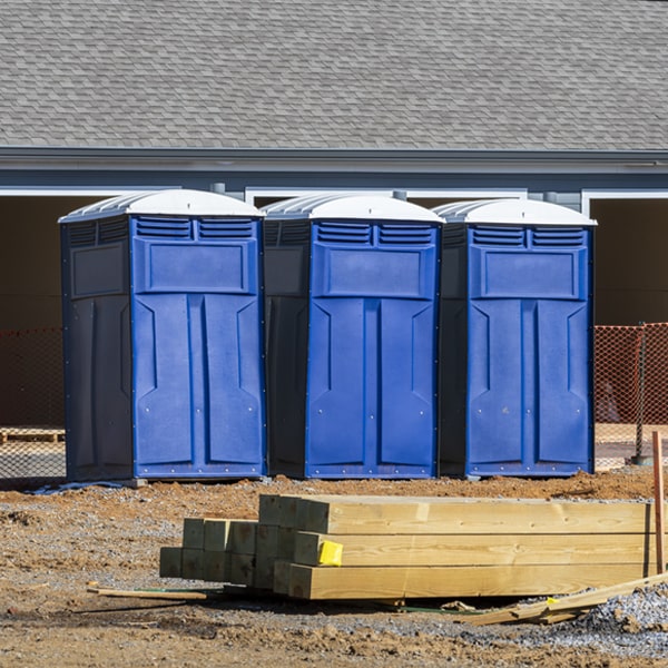 how can i report damages or issues with the portable restrooms during my rental period in Elkins